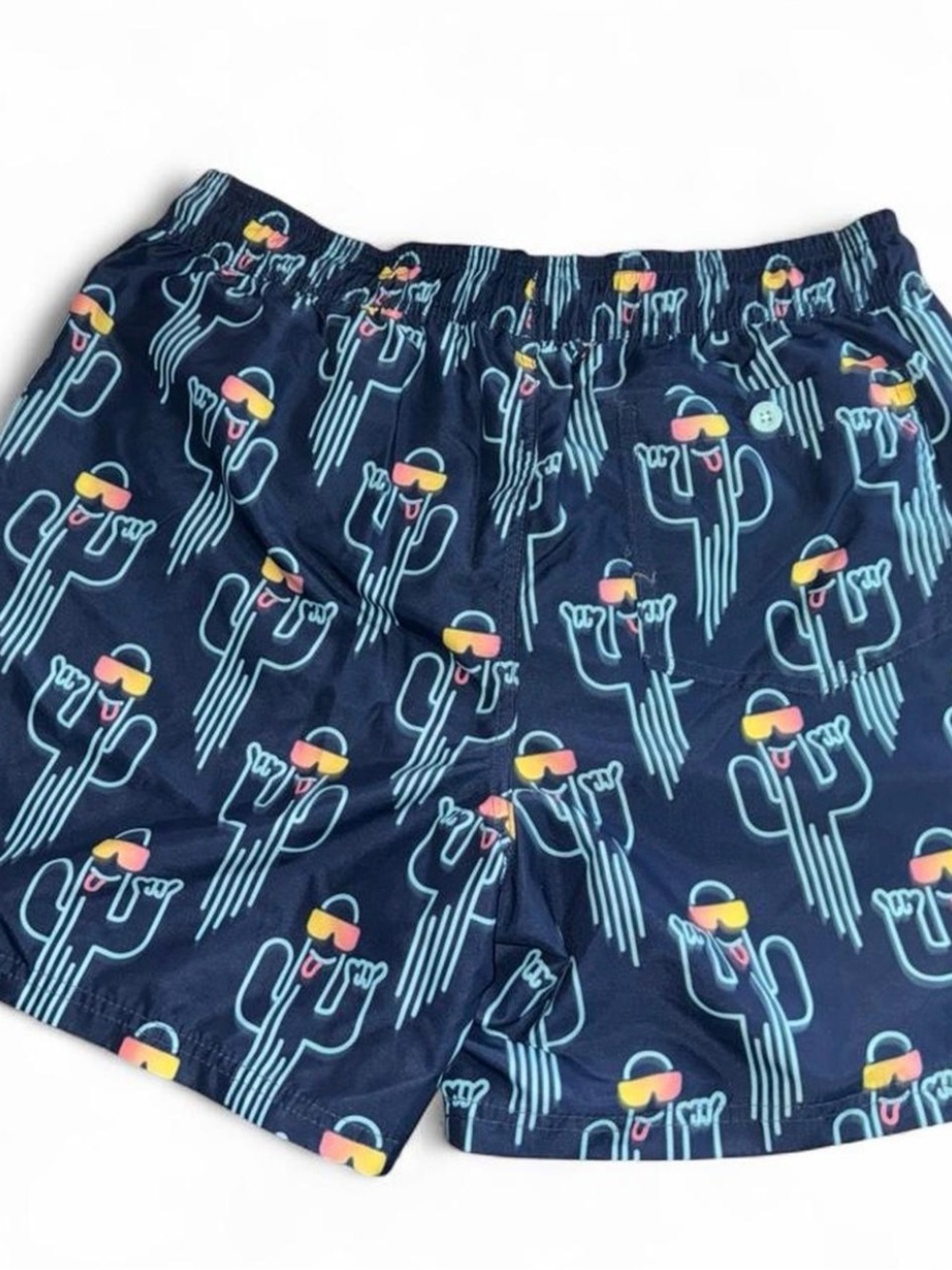 No Boundaries Navy Cactus Sunglasses Swim Shorts